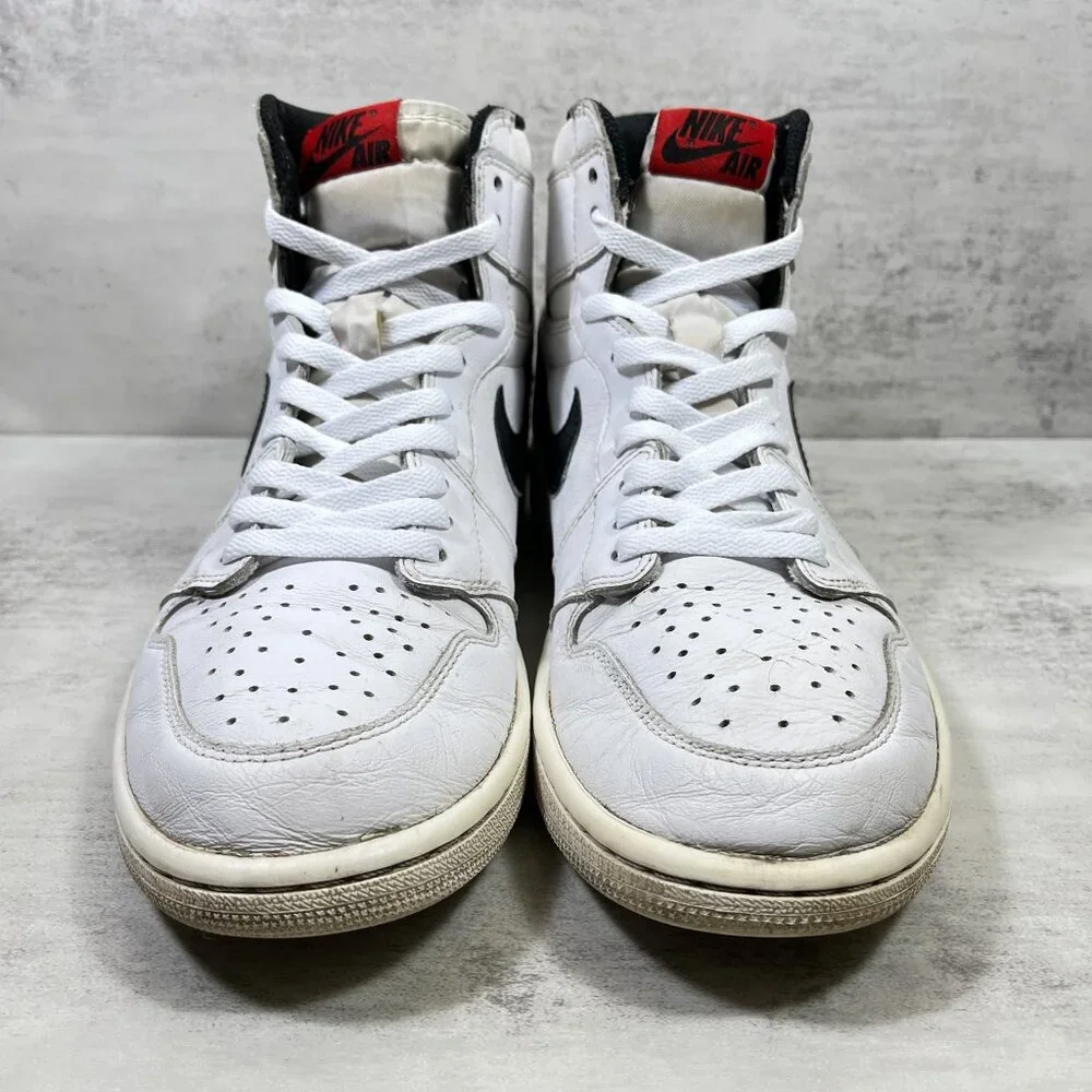Nike Jordan 1 Retro High OG Sneakers - Men's Size 10 - Yin Yang White